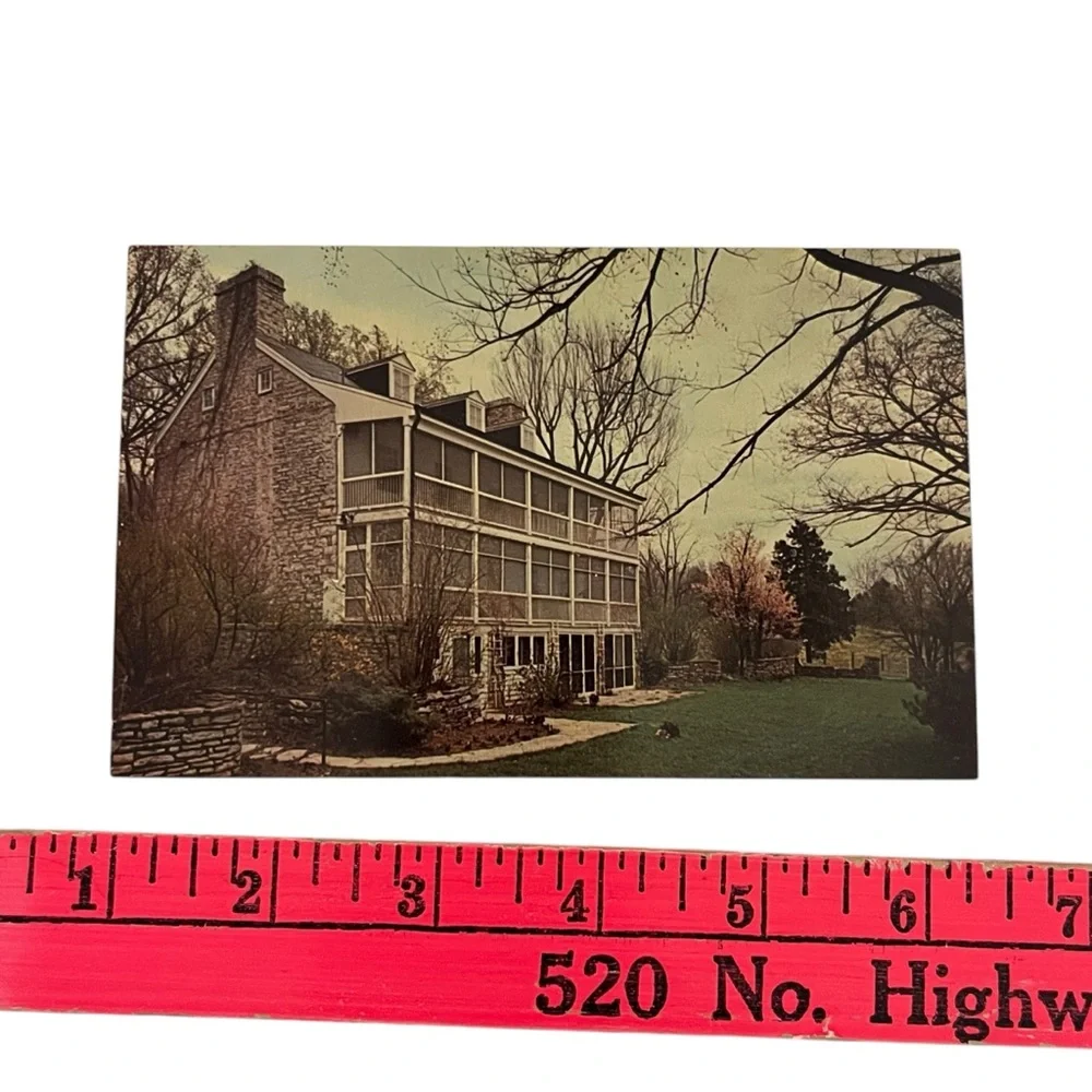 Unused Vintage Post Card Daniel Boone Home Art Grossman Photo 1962 St Louis